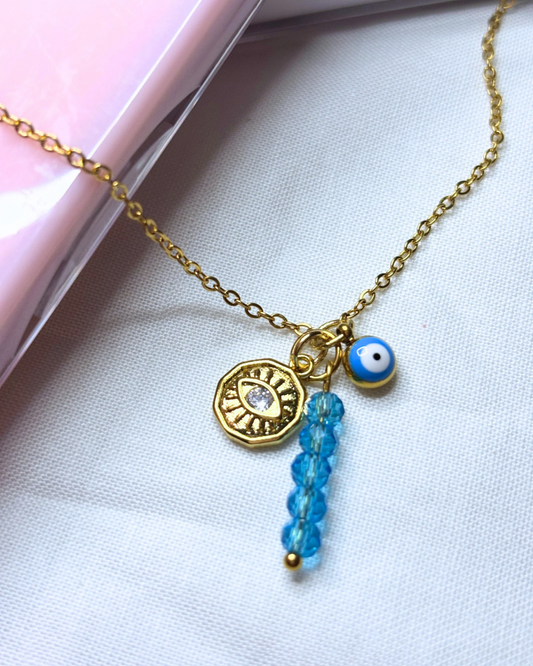 Sapphire Eye Necklace